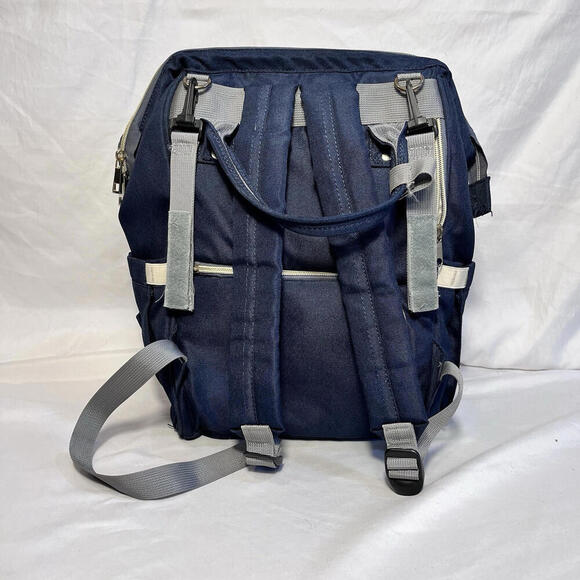 Diaper Bag Lequeen Backpack Adjustable Straps Multipocket Baby Infant Travel - Picture 2 of 6